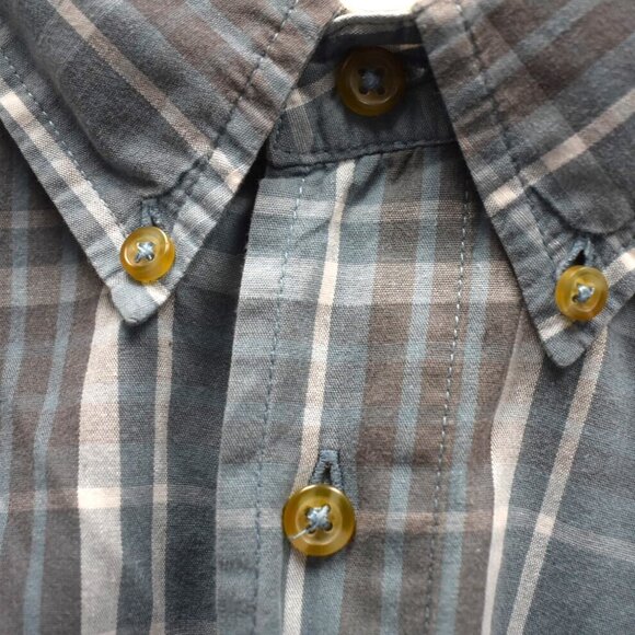 Wrangler Shirt 2XL Mens Plaid Short Sleeve Button Down Western Rodeo Cotton - Picture 12 of 14